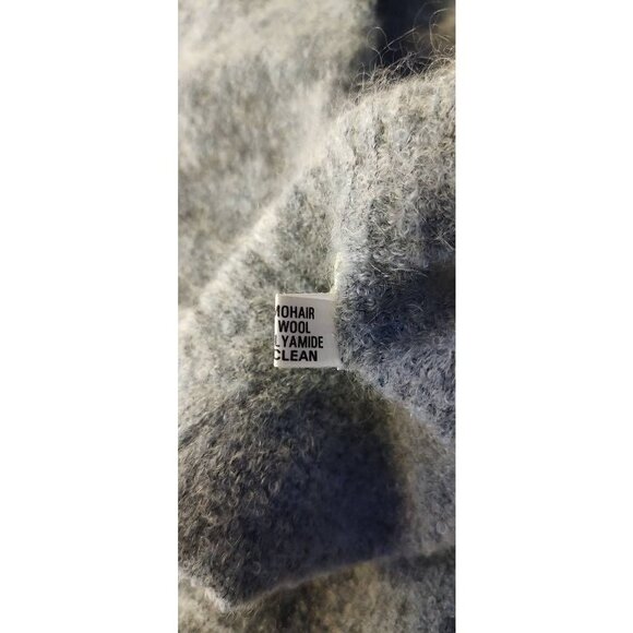 KOLOR Knits Womens Pullover Sweater Gray Heathered Long Sleeve Beads Crew Neck M - Picture 7 of 7